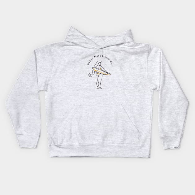 Surfer Girl Ready to Shread Kids Hoodie by Hayden Mango Collective 